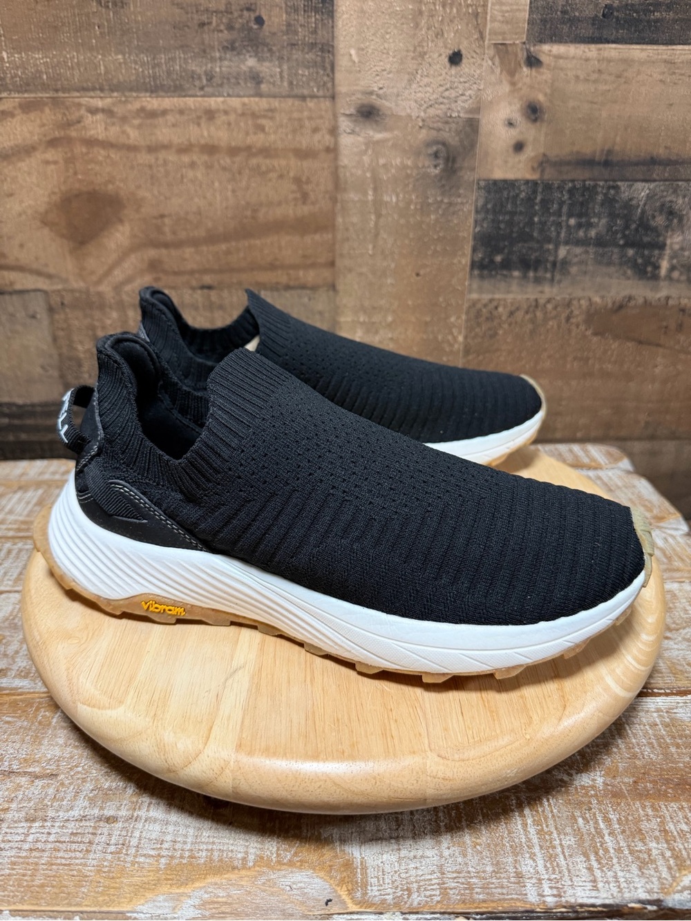 Merrell Embark Moc Womens Size 10 Black Slip On Vibram FloatPro Shoes J067068